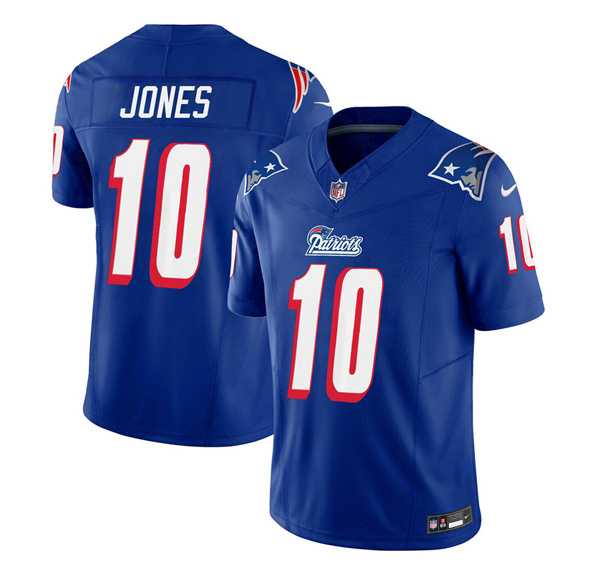 Men & Women & Youth New England Patriots #10 Mac Jones Blue 2023 F.U.S.E. Vapor Limited Jersey->new england patriots->NFL Jersey